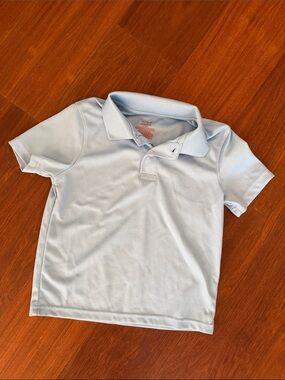 Boys Light Blue Polo Shirt - Size 6/7